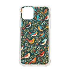 Birds Pattern Flowers Whimsical iPhone 11 Pro 5.8 Inch TPU UV Print Case