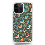 Birds Pattern Flowers Whimsical iPhone 14 Pro Max TPU UV Print Case Front