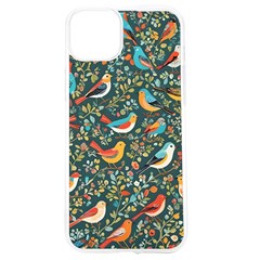 Birds Pattern Flowers Whimsical iPhone 15 TPU UV Print Case