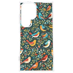 Birds Pattern Flowers Whimsical Samsung Galaxy S24 Plus 6 7 Inch Tpu Uv Case