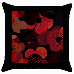 Flower Floral Flora Nature Pattern Background Backdrop Throw Pillow Case (black) by Salmanaz77