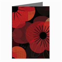 Flower Floral Flora Nature Pattern Background Backdrop Greeting Card by Salmanaz77