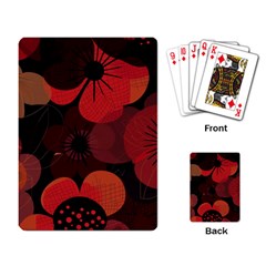 Flower Floral Flora Nature Pattern Background Backdrop Playing Cards Single Design (rectangle) by Salmanaz77