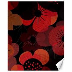 Flower Floral Flora Nature Pattern Background Backdrop Canvas 11  X 14  by Salmanaz77