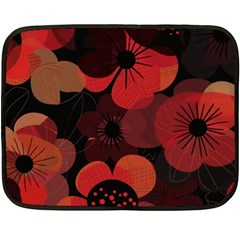 Flower Floral Flora Nature Pattern Background Backdrop Two Sides Fleece Blanket (mini) by Salmanaz77