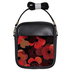 Flower Floral Flora Nature Pattern Background Backdrop Girls Sling Bag by Salmanaz77