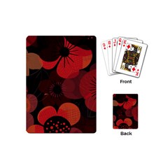 Flower Floral Flora Nature Pattern Background Backdrop Playing Cards Single Design (mini)