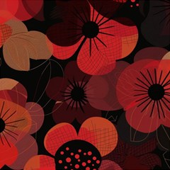 Flower Floral Flora Nature Pattern Background Backdrop Play Mat (square) by Salmanaz77