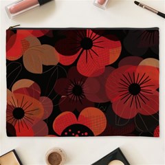 Flower Floral Flora Nature Pattern Background Backdrop Cosmetic Bag (xxxl) by Salmanaz77