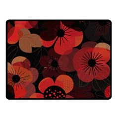 Flower Floral Flora Nature Pattern Background Backdrop Two Sides Fleece Blanket (small) by Salmanaz77