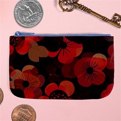 Flower Floral Flora Nature Pattern Background Backdrop Large Coin Purse by Salmanaz77