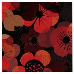 Flower Floral Flora Nature Pattern Background Backdrop Wooden Puzzle Square by Salmanaz77