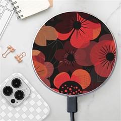 Flower Floral Flora Nature Pattern Background Backdrop Wireless Fast Charger(white) by Salmanaz77