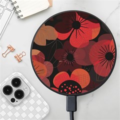 Flower Floral Flora Nature Pattern Background Backdrop Wireless Fast Charger(black) by Salmanaz77