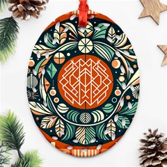 Wreath Deco Christmas Ornament (oval Filigree)