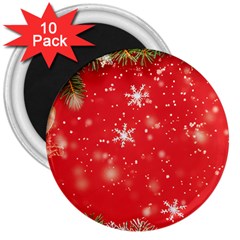 Christmas Ornament 3  Magnets (10 Pack)  by Salmanaz77