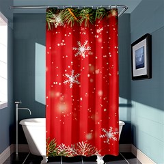 Christmas Ornament Shower Curtain 36  X 72  (stall)  by Salmanaz77