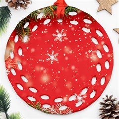 Christmas Ornament Ornament (round Filigree)