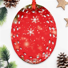 Christmas Ornament Ornament (oval Filigree)