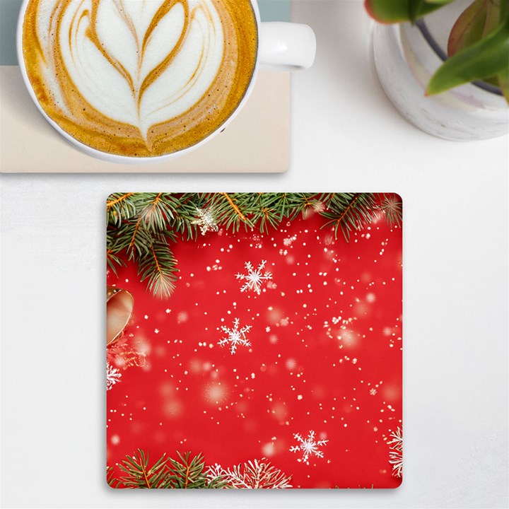 Christmas Ornament UV Print Square Tile Coaster 