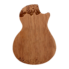 Christmas Ornament Guitar Shape Wood Guitar Pick Holder Case And Picks Set