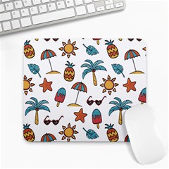 Summer Pineapple Fruit Tropical Large Mousepad by Paksenen