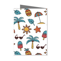 Summer Pineapple Fruit Tropical Mini Greeting Cards (pkg Of 8)