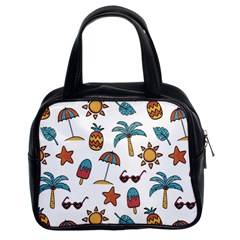 Summer Pineapple Fruit Tropical Classic Handbag (two Sides) by Paksenen