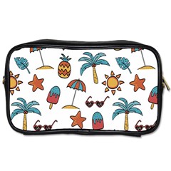 Summer Pineapple Fruit Tropical Toiletries Bag (one Side) by Paksenen