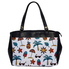 Summer Pineapple Fruit Tropical Oversize Office Handbag by Paksenen