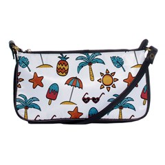 Summer Pineapple Fruit Tropical Shoulder Clutch Bag by Paksenen