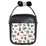 Summer Pineapple Fruit Tropical Girls Sling Bag Front