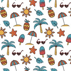 Summer Pineapple Fruit Tropical Play Mat (rectangle) by Paksenen