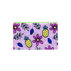 Flowers Petals Pineapples Fruit Cosmetic Bag (xs)