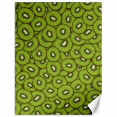 Kiwi Fruit Pattern Green Background Canvas 18  X 24  by Paksenen