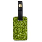 Kiwi Fruit Pattern Green Background Luggage Tag (one side) Front