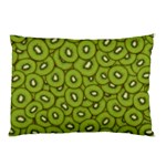 Kiwi Fruit Pattern Green Background Pillow Case (Two Sides) Back