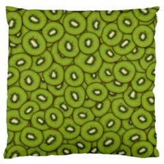 Kiwi Fruit Pattern Green Background Large Cushion Case (one Side) by Paksenen