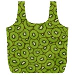 Kiwi Fruit Pattern Green Background Full Print Recycle Bag (XL) Back