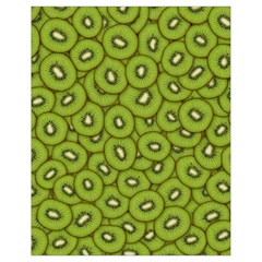 Kiwi Fruit Pattern Green Background Drawstring Bag (small) by Paksenen