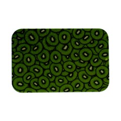 Kiwi Fruit Pattern Green Background Open Lid Metal Box (silver)   by Paksenen