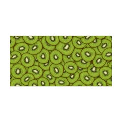 Kiwi Fruit Pattern Green Background Yoga Headband by Paksenen