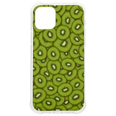 Kiwi Fruit Pattern Green Background Iphone 12/12 Pro Tpu Uv Print Case by Paksenen