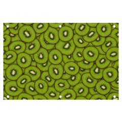 Kiwi Fruit Pattern Green Background Banner And Sign 6  X 4  by Paksenen