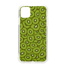 Kiwi Fruit Pattern Green Background Iphone 11 Tpu Uv Print Case by Paksenen