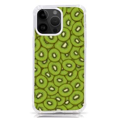 Kiwi Fruit Pattern Green Background Iphone 14 Pro Max Tpu Uv Print Case by Paksenen