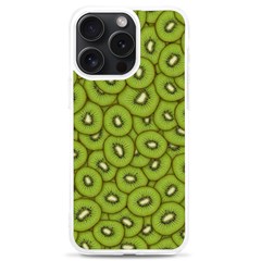 Kiwi Fruit Pattern Green Background Iphone 15 Pro Max Tpu Uv Print Case by Paksenen