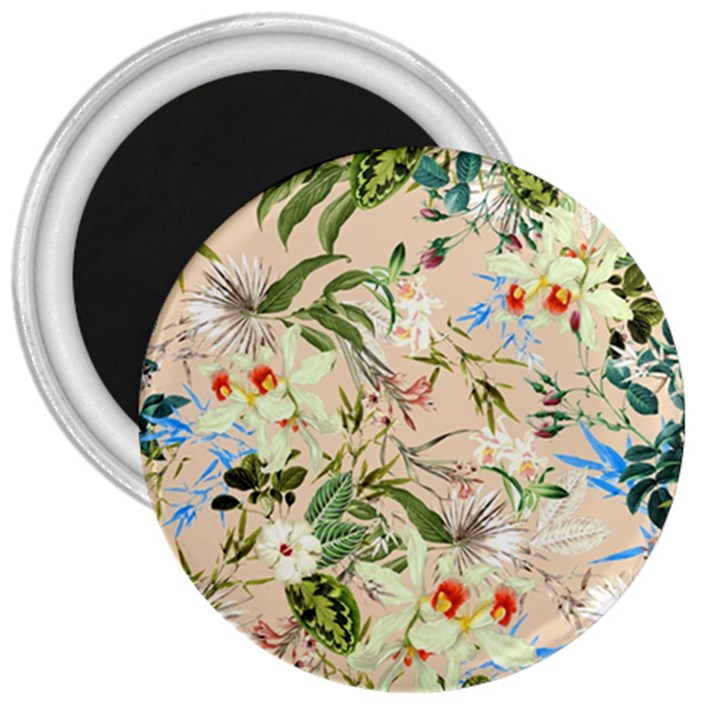 Textile Fabric Tropical 3  Magnets