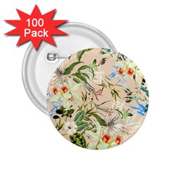 Textile Fabric Tropical 2 25  Buttons (100 Pack)  by Paksenen