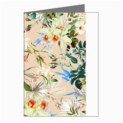 Textile Fabric Tropical Greeting Cards (pkg Of 8)